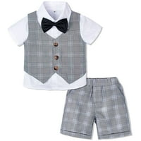 Traexpress Baby Boy Set Set Wedding's Rođendan Party Kostim Kids Ceremonija Outfit Gentleman Majica