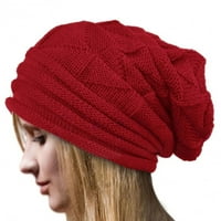 Hesoicy pletena šešir natkrivena šljokicaste vrećice pune boje rastezljive hladnoće otporne vunene pređe