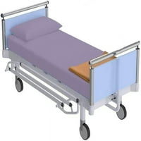 Bolnica ugrađena lim - 400TC i duboki džep od - egipatski pamučni listovi i jastučnicu za bolničke krevete i madrace - solidara - lavanda, twin-xxl veličina