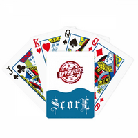 Odobrenje za brtvljenje Mark Art Deco Fashion Score Poker igračka karta Inde