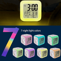 Anime Budilica za dječju sobu, LED digitalni alarma za spavanje Sat koji se lako podešava CUBE Buđenje