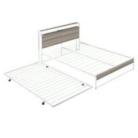 Paproos Metalna platforma za platformu sa spoljnim okvirom, teškim krevetom sa stanicom za punjenje