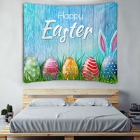 Zeko uskršnja jaja zid dekor Big Tapisery Proljeće Uskrs tema tapiserija crtani poliester tapiserija uživo prije emitiraju pozadinu