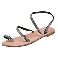 CLlios sandale za ženske ravne sandale Ležerne prilike na otvorenom prsten za cipele na otvorenom