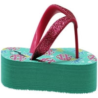 Djevojke Flip flops ženska dječja dvonska sandala zelena ružičasta - trči veličina male