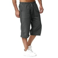 Hlače za muškarce muške proljeće ljeto pamučne dukseve jogging hlače labave casual beach odmor Capri hlače muške hlače