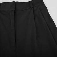 Leesechin Joggers za žene čišćenje dame casup jesen ravna čvrsta boja visoke pantalone sa džepom