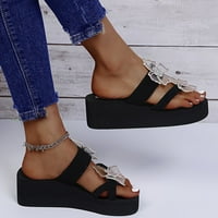 Adviicd Wedge sandale za žene široke flip flip veličine Ženske papuče Ležerno posuđe Flip Color Diamond