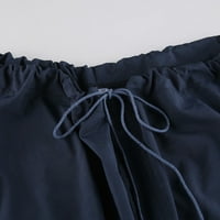 Eashery Womens Capri hlače Casual Hlače Podesive salonske pantalone Povucite na haljine Hlače Ženske