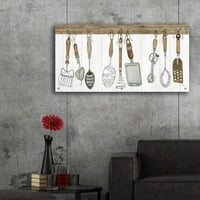 Epic Art 'Kuhinjski alati' Cindy Jacobs, Akrilna staklena zida Art, 48 x24