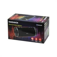 Kole uvozi AC647- Magnavo prijenosni Bluetoothontalni horizontalni stereo zvučnik, crni