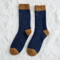Šimači za žene za žene Muškarci Zimske muškarce Coral Socks Srednja cijev Spavaći kućni čvrsti čarapa
