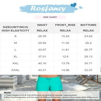 Rosfany Women Dno Slit Swim Platform Board Shorts Kupaći kostimi Sports Ljeto, S-XXXL