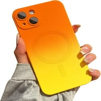 Kompatibilan sa magnetskim iPhone Pro MA Case [kompatibilan s magsafe], slatka kofer boja za žene i muškarce, mekani TPU otporan na TPU sa zaštitnim futrolom za iPhone pro max-plave crvene boje