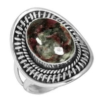 Prirodni eudialyte sterling srebrni ručni prsten