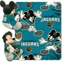 Jacksonville Fudbal Jaguars - Set - uključuje 14 plišani mickey miš sa ekivnim dresom i prekrivačem