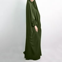 Ženske haljine Ljetno casual solid robe abaya arapska kaftan ogrtač boho haljina