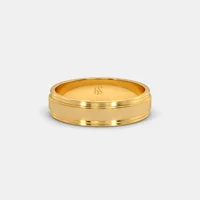 India Markus Band za nju - 22KT žuti zlatni prsten