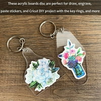 Akrilni praznini za ključeve za DIY Keychain Craft Projekt Vinil izrada