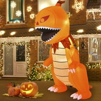 Stopala Halloween Gullatable Head Dinosaurus sa LED svjetlima i ulozima