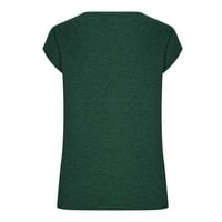 Ženska tenka Vrhunska klirenca ženske modne ležerne tiskarske košulje s kratkim rukavima slobodno plus veličina tee vrhova v-izrez bluza