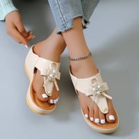 Sandale za žene Boho Pinch Thong platforma Wedge Wear Wedge Papuče na plaži Flip Flops Cipele