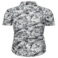 Prednjeg swalk muns Havajska majica Ležerne prilike odlične košulje na ovratniku Floral Aloha majice