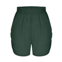 Dyegold ženske kratke hlače Ljetni elastični struk Lounge zvezni šorc džepni labavi plus veličine udobnog vježbanja trčanje teretana kratka gaćica
