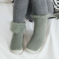 Leey-World Toddler cipele s papučama Dječje djevojke Djeca čvrsta pletena čarapa meke tople cipele Toddler Boys Sole Baby Girl Cipele 12-mjeseci hodanje, zeleno
