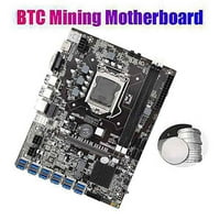 B kartica BTC rudarska matična ploča CPU + prekidač + SATA kabel USB3. do PCIe GPU slot LGA DDR RAM SATA3.0