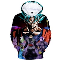 Zmajeva kuglica HOUDIE Muška ženska 3D štampana kapuljača Super Saiyan Goku Jacket