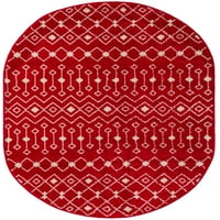 Jedinstveni plemenski plemenski trellis, oval, oval, 4 '1 6' 1 Burgundija crvena tranzicijska rezijska