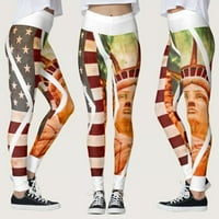Žene USA zastave Custom Custom Gamegings Hlače za jogu trčeći pilates
