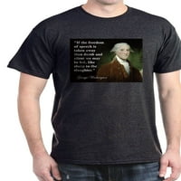 Cafepress - George Washington sloboda tamne majice - pamučna majica