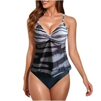 Odjeća za uklanjanje ženskih kupaćim kupaćim kostima, simpatični twing front coury wimbower berben print