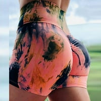 Hlače za vježbanje za žene High Squik biciklističke kratke hlače i joga atletski sportski šarke sa džepom