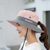 Ženska vodootporna šeširka na otvorenom UV zaštita od kante mrežice Boonie Podesiva ribolovna kapa