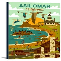 Alisomar, Kalifornija - Geometrijski - plavi nebo - umjetničko djelo u vezi sa fenjerom