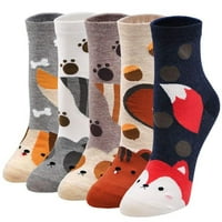 Hesxuno Cat Socks za mačke žene Ljubite ljupke životinjske parove povremenih čarapa za mačke i pse