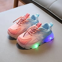 Cipele za dijete Dječje tenisice Gradient LED lagane cipele čipke meke đonove