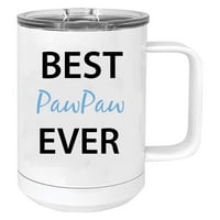 Najbolja pawpaw inox i izolirana od nehrđajućeg čelika Izolirana od putne kafe šalica sa klizačem, bijeli