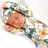 NSENDM cvjetni čvor rukav za spavanje s kaputicom za dječju kapu za postavljenu odjeću spavanje home