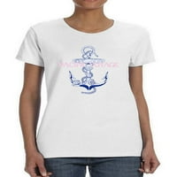 Majica sa sidrom Pacific Voyage u obliku sidrenih žena -Image by Shutterstock, ženska srednja sredstva