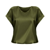 Majice za žene Grafički vintage proljeće i ljetna majica s kratkim rukavima, ležerna majica za okrugle