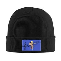 Knit Beanie Hat-Singer Glazba gitara Zimska kapa za muškarce za muškarce Žene pjevaju muzičarice