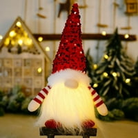 [Cleariance] Rasvjeta Gnome lutka sa sektorom Sezonski patuljak Glittery Božićna plišana lutka
