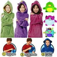 Dječji kapuljač s dukserom za prevelike majice, kućni ljubimci plišani meko topli kaput slatki jastuk