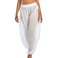Bell donje hlače za žene Modne žene Čvrsto ležerne ljetne lamesne dame joga pantalone hlače ljesto čišćenje 10
