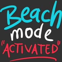 Način plaže Aktivirani ljetni odmor za odmor MENS MOORY BLUE Grafički rezervoar TOP - Dizajn po ljudima L