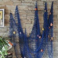 Fish Net zidni ukras sa školjkama Ocean Tematski zid veš za ribolov Net party dekor Natural Starfish